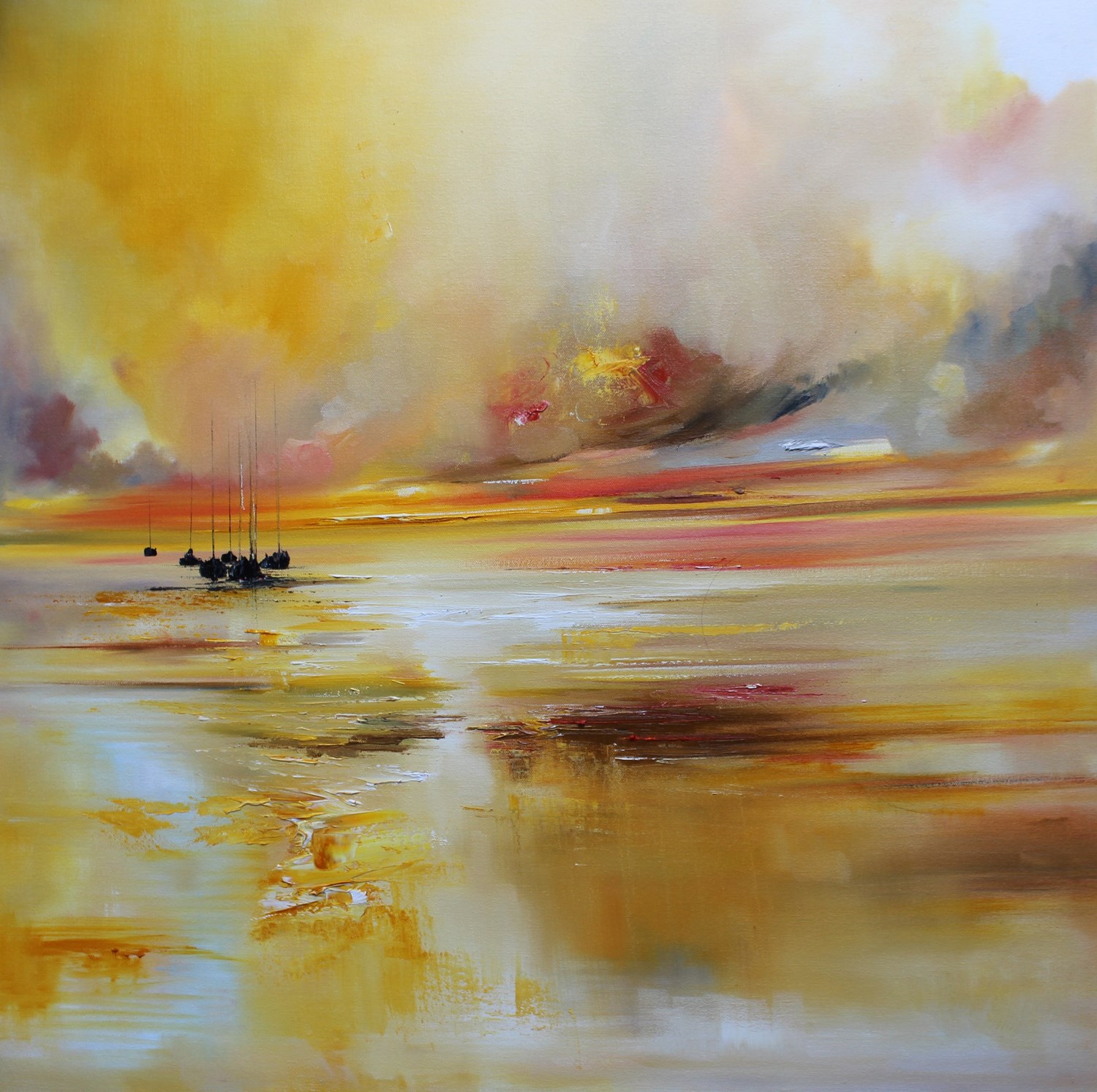 'A Burst of Gold Light' by artist Rosanne Barr